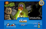 The first Login Screen advertising Halloween Party 2010. It countdowns to when the Halloween party starts.