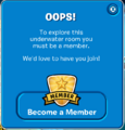 Message received when trying to enter room without membership, after previous access.
