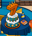 The 7th anniversary cake.