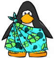 The Aqua Sarong on a player card.