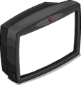 The Jumbo TV oriented towards right.