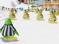 The yellow team and Jeff the Ref in the Ski Village.