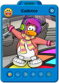 Cadence's player card