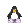 The White Puffle Slippers on a player card.