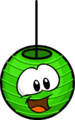 The Laughing Lantern as a green puffle.