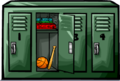The Lockers with the second locker door open.