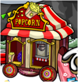 A popcorn stand during the Fall Fair.