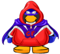 The Hero Hoodie on a player card.