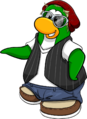 Petey K, another famous penguin; member of the Penguin Band.