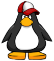 The New Player Red Baseball Hat on the player card.