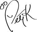 Petey K's signature.