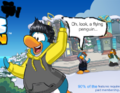 Oh, look, a flying penguin...