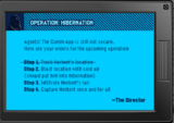 Message about invading Herbert's hideout from The Director.
