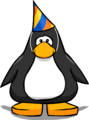 The 3rd Year Party Hat on a player card.