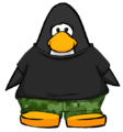 The Black T-Shirt on a player card.