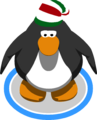The Candy Cane Hat in-game.