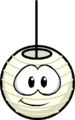 The Happy Lantern as a white puffle.