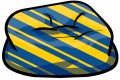 Dark Blue Stripes Beanbag Chair