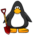 The Garden Shovel on a player card.