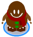 The Gingerbread Cookie Costume in-game.