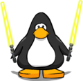 The Dual Lightsabers on a player card.