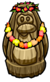The Hawaiian Lei seen on a Tiki Statue during the Island Adventure Party 2011.