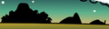 Trading Post (middle) compared to Club Penguin Island (right) and Dinosaur Island (left)
