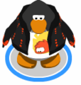 The Puffle Flame Hoodie in-game.