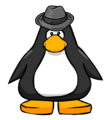 The Gray Fedora on a player card.