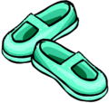 Sparkly Sea Foam Slippers