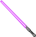 Purple Lightsaber During The Rebel Journey.