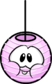 The Cheeky Lantern as a pink puffle.