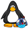 The R2-D2 Helmet on a player card.