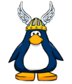 Winged Viking Helmet on a Player Card.