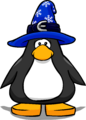 The Blizzard Wizard Hat on a player card.