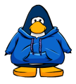 The Blue Hoodie on the player card.