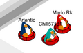 Artantic, Mario Rk and Chill57181 Sled Racing.