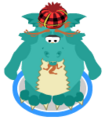 The Loch Ness Costume in-game.