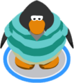 The Sea Green Outfit in-game.