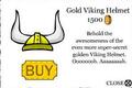 The Gold Viking Helmet as a secret item.