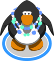 The Aqua Bead Necklace in-game.