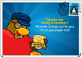 The Membership postcard.