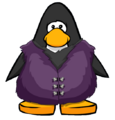 The Purple Fur Vest on a player card.