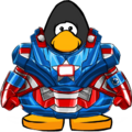 The Iron Patriot Armor on a Player Card.