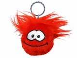 A red puffle keychain.