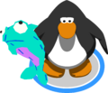 The Blue Fluffy Stuffie in-game.
