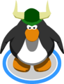 The Green Viking helmet as seen in-game.