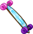 Neon Blue Longboard