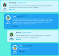 Megg talking about some of the party's features.