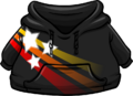 Black Hoodie with white stars